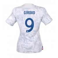 Camiseta Francia Olivier Giroud #9 Segunda Equipación Replica Mundial 2022 para mujer mangas cortas